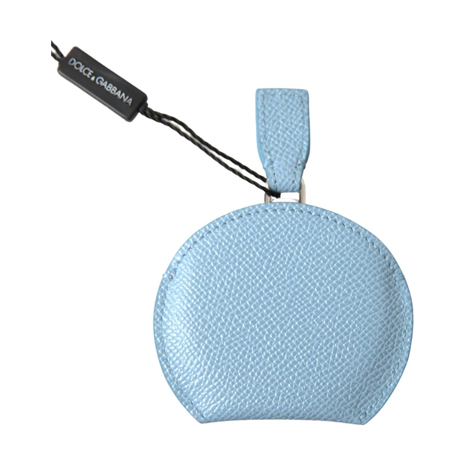 Dolce & Gabbana Women's Light Blue Calfskin Leather Mirror Holder - One Size