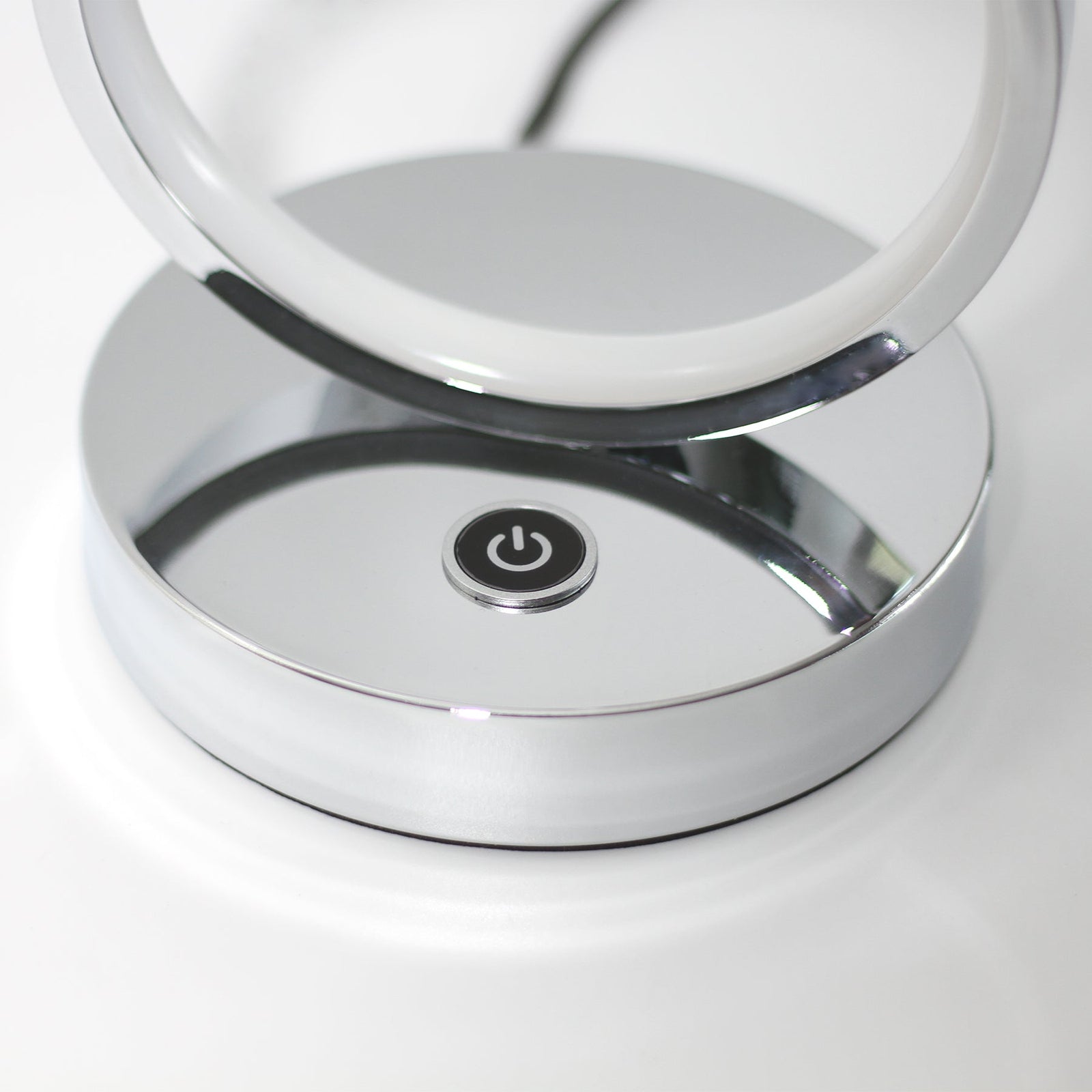 Iva LED Touch Table Lamp - Rose Gold/Chrome