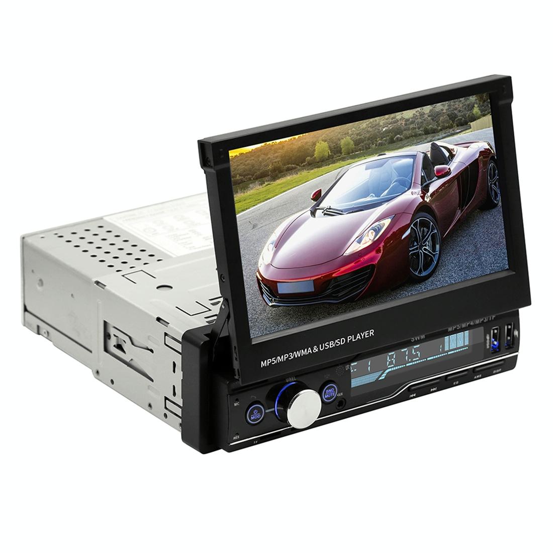 7 Inch Hd Car Radio Receiver Mp5 Player Fm / Am / Rds / Bluetooth / Phone Link Remote Control