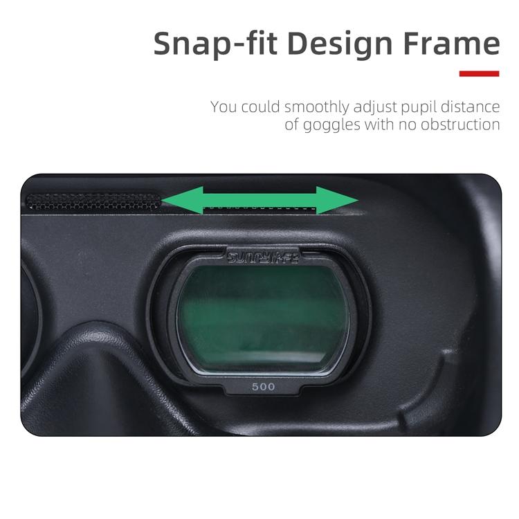 2 Pcs Aspherical Myopia Lens for Dji Fpv Goggles V2 - 550 Degree