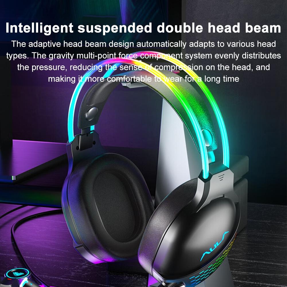 Rgb Gaming Headset With Wired Connection