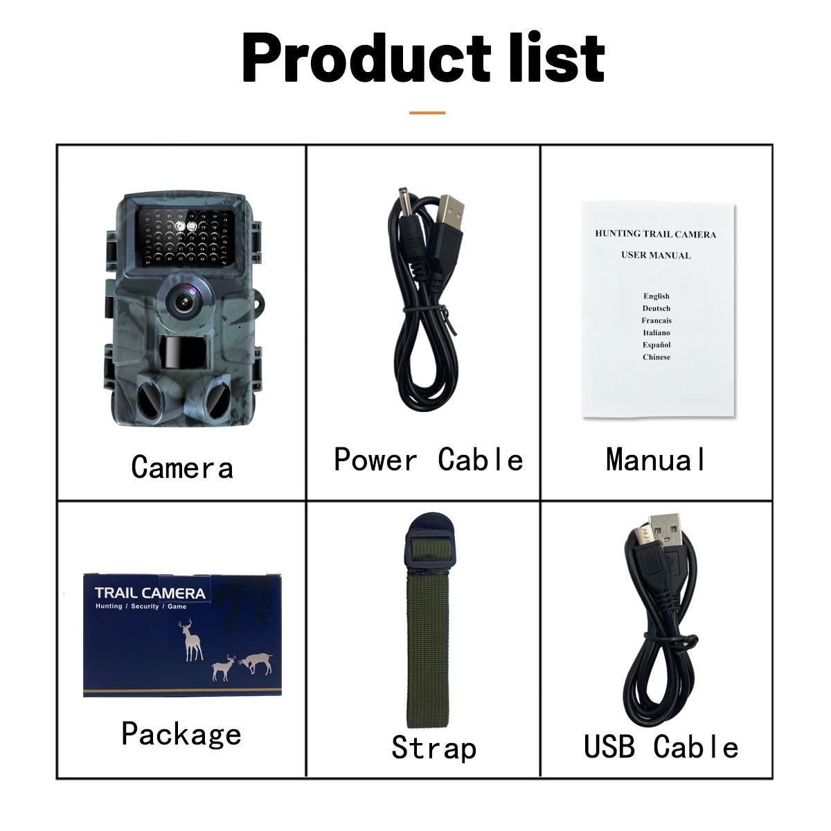 4k Infrared Night Vision Hunting Camera with 2 Lcd Screen