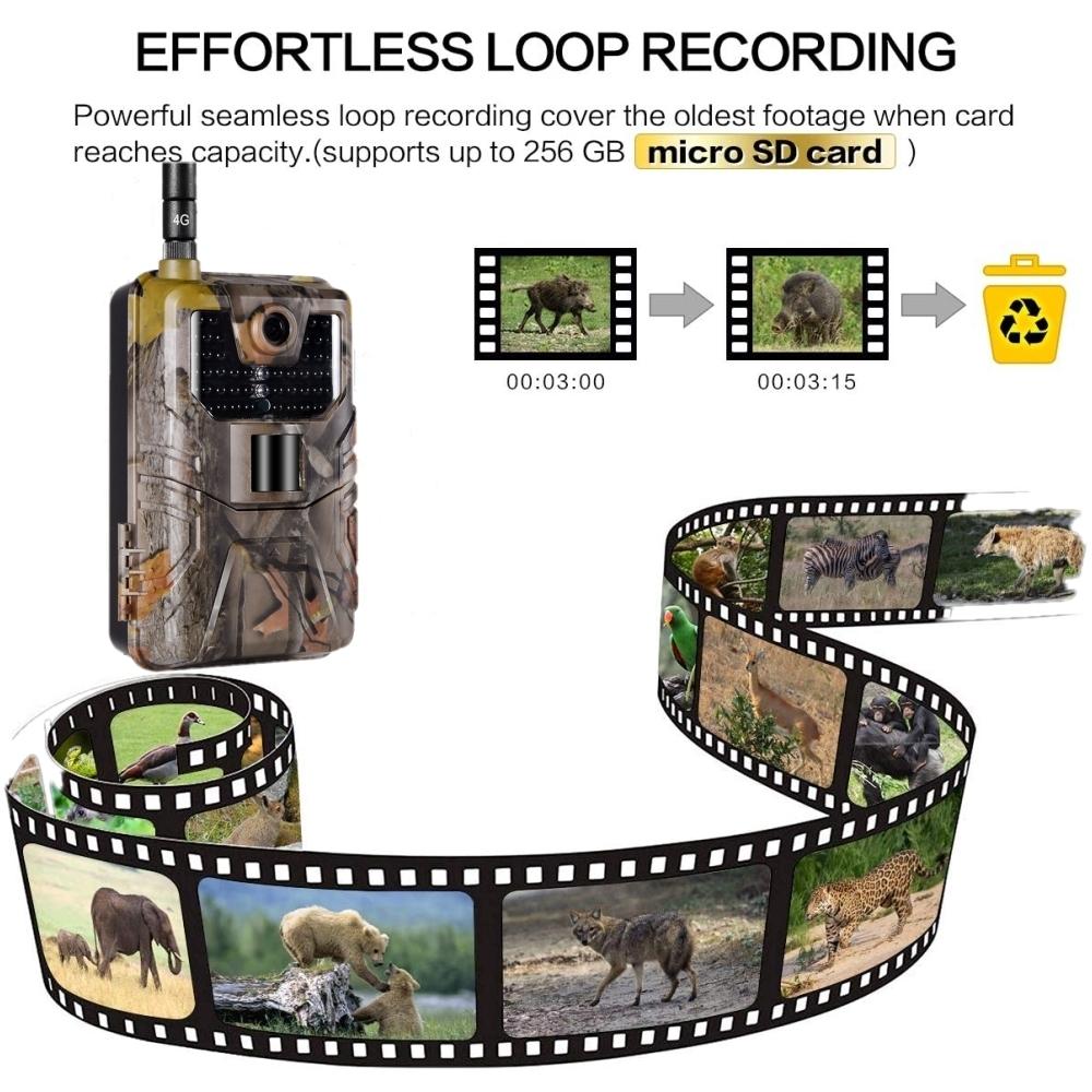 36mp 4k 4g Hunting Camera with App Control for Remote Viewing