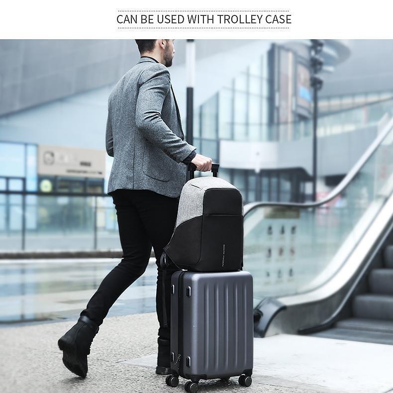 15-Inch Multifunction Usb Charging Laptop Backpack For Men