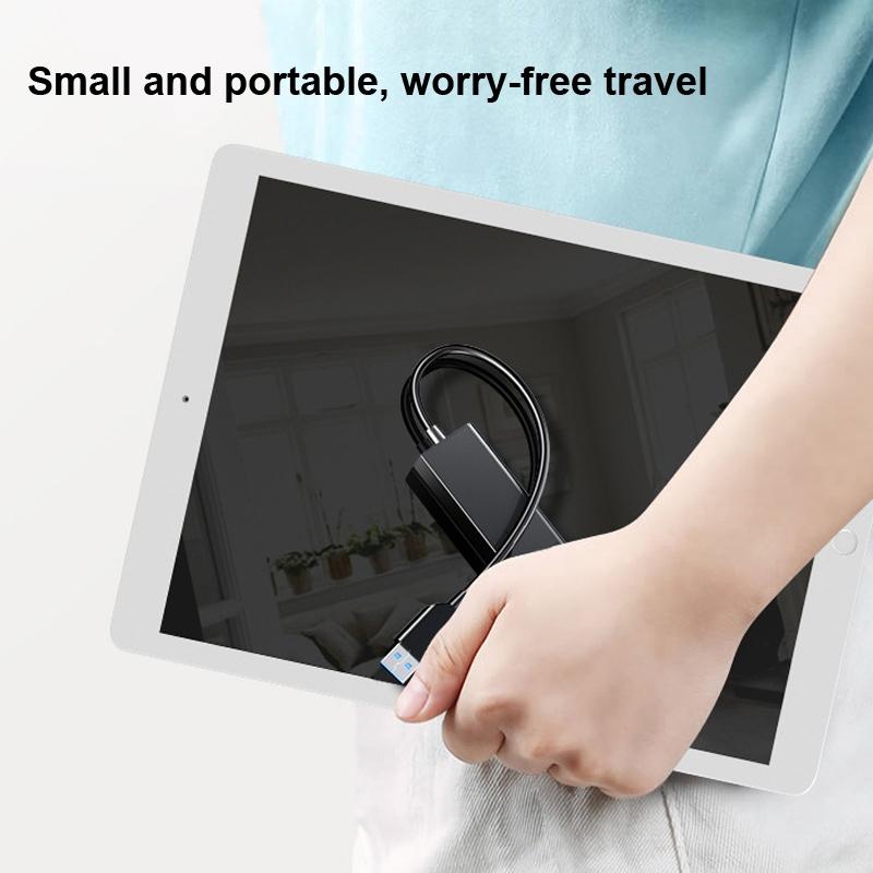 4-Port Usb 2.0 Hub Converter 15Cm Cable No Light Bar