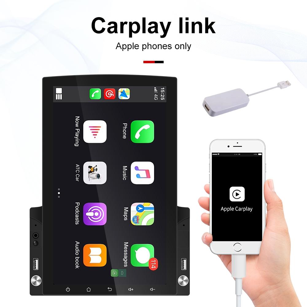 9.7 Inch Vertical Screen Android Car Mp5 Player With Hd 2.5D Glass - Navigation All-In-One