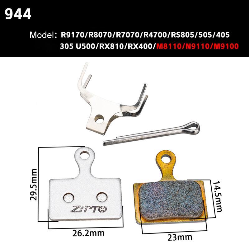 2 Pairs Metal Sintered Disc Brake Pads For Bikes & Scooters - 01B