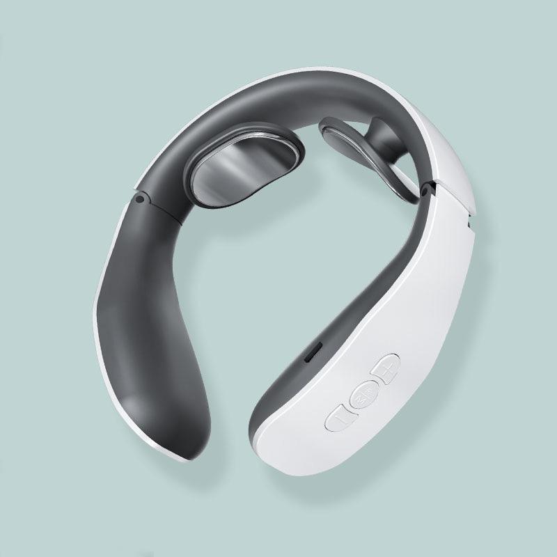 Portable Neck Massager With Heat Therapy Electromagnetic Pulse Technology