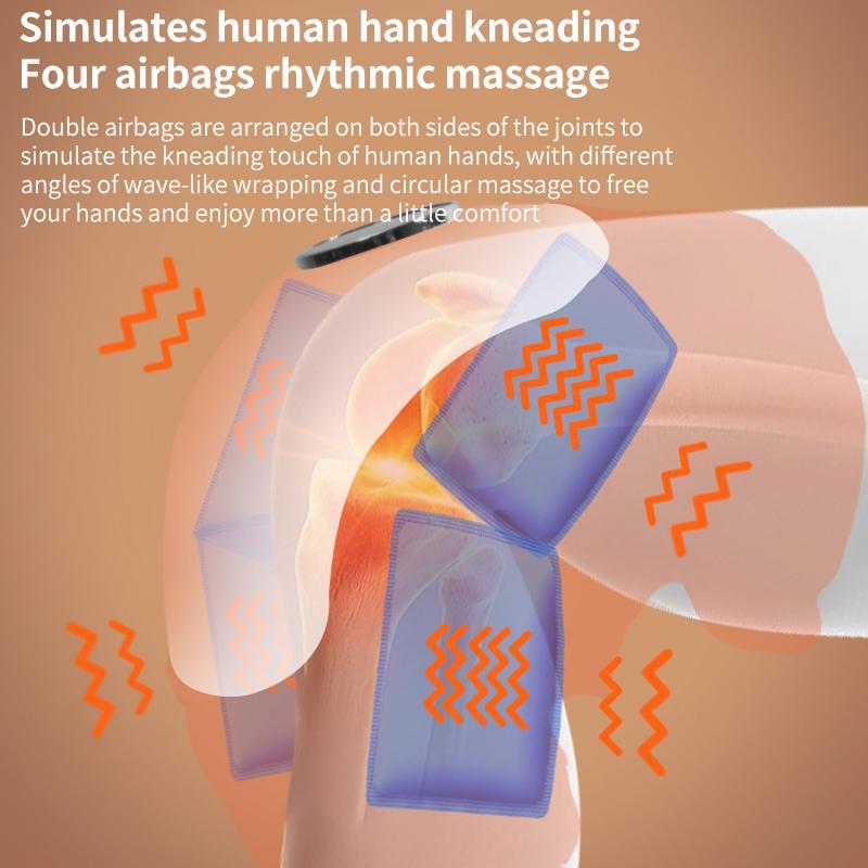 Rechargeable Heating Knee Massager Dual Joint Pad Wg-Jb-704 - Single