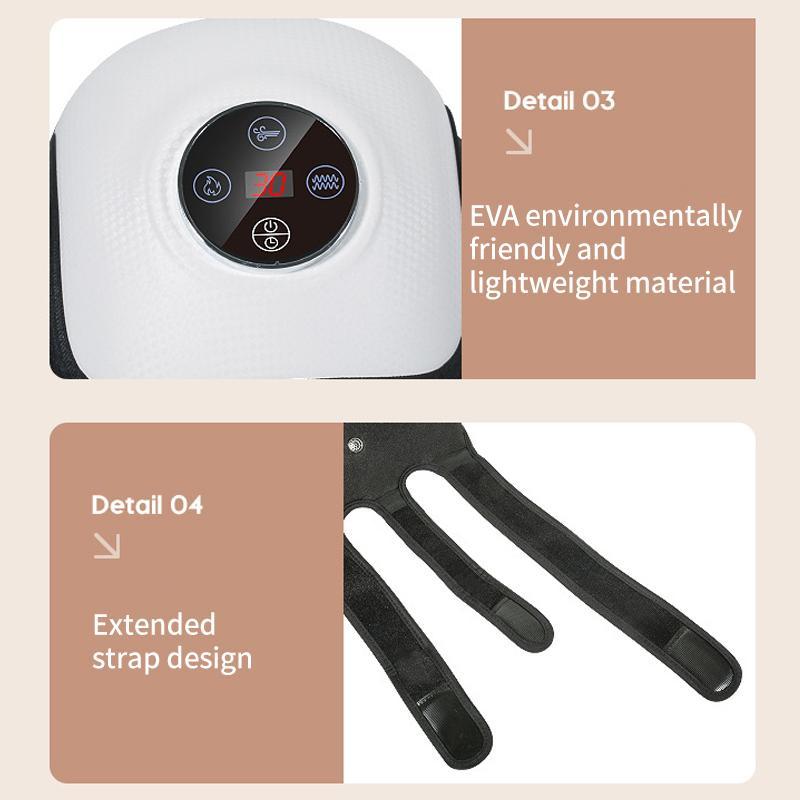 Rechargeable Heating Knee Massager Dual Joint Pad Wg-Jb-704 - Single