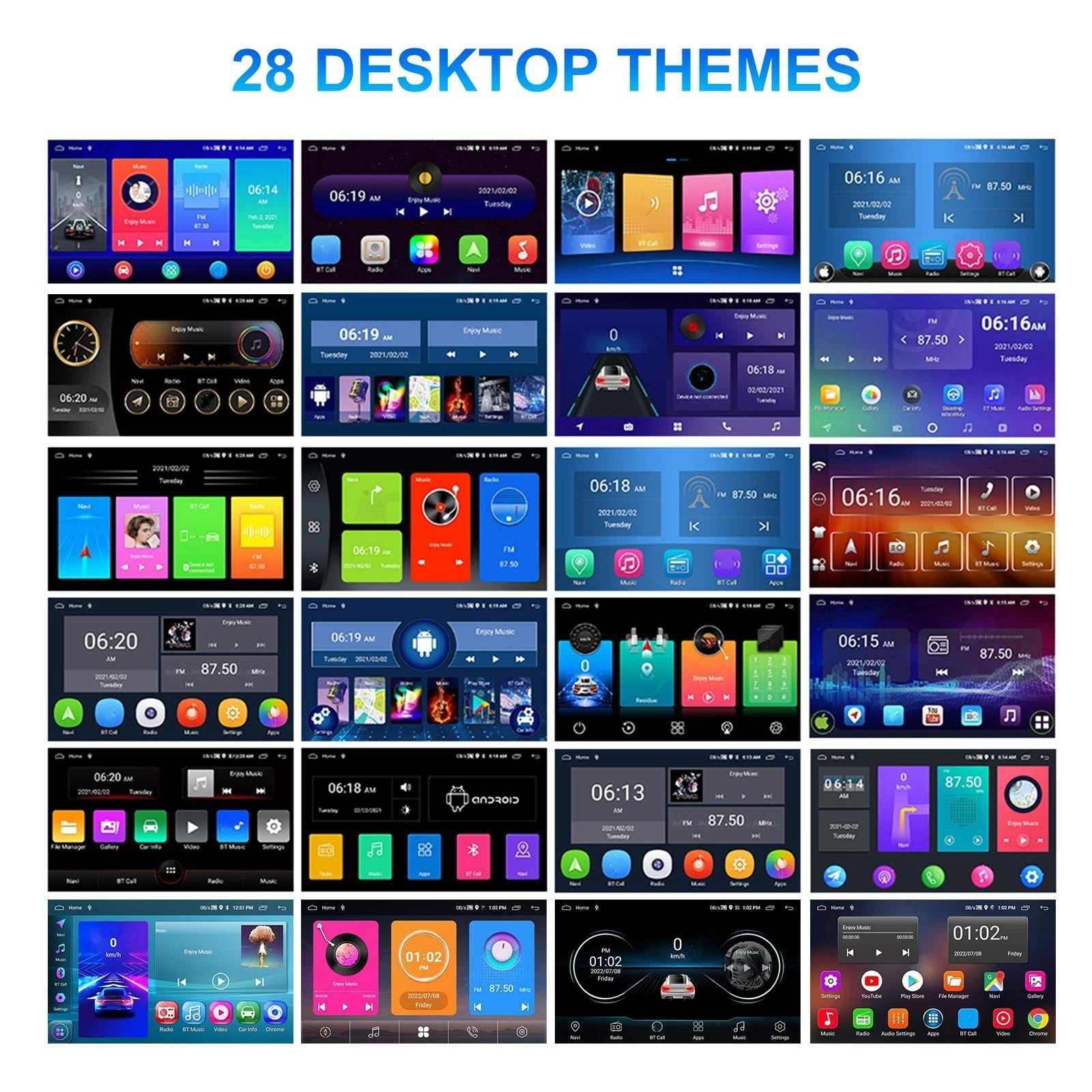 10 Inch Car Android Navigation Screen With Carplay - 2 + 64G