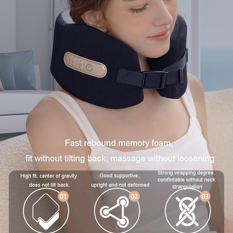 U-Shape Neck Massager With Hot Compress Navy