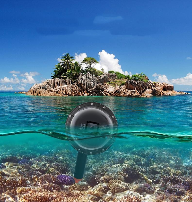 Underwater Camera Dome Port with Shutter Trigger Lens