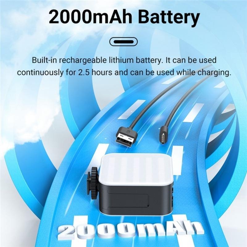 Mini Rgb Video Lamp with Magnetic Adsorption for Live Broadcast