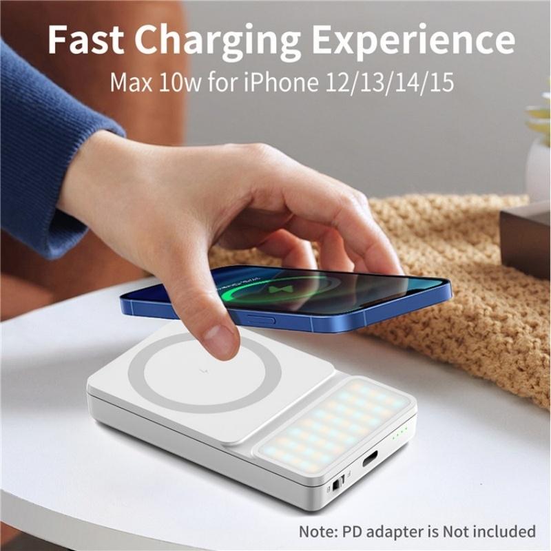 V17 Live Broadcast Magnetic Phone Photography Lamp with Rgb Led Fill Light