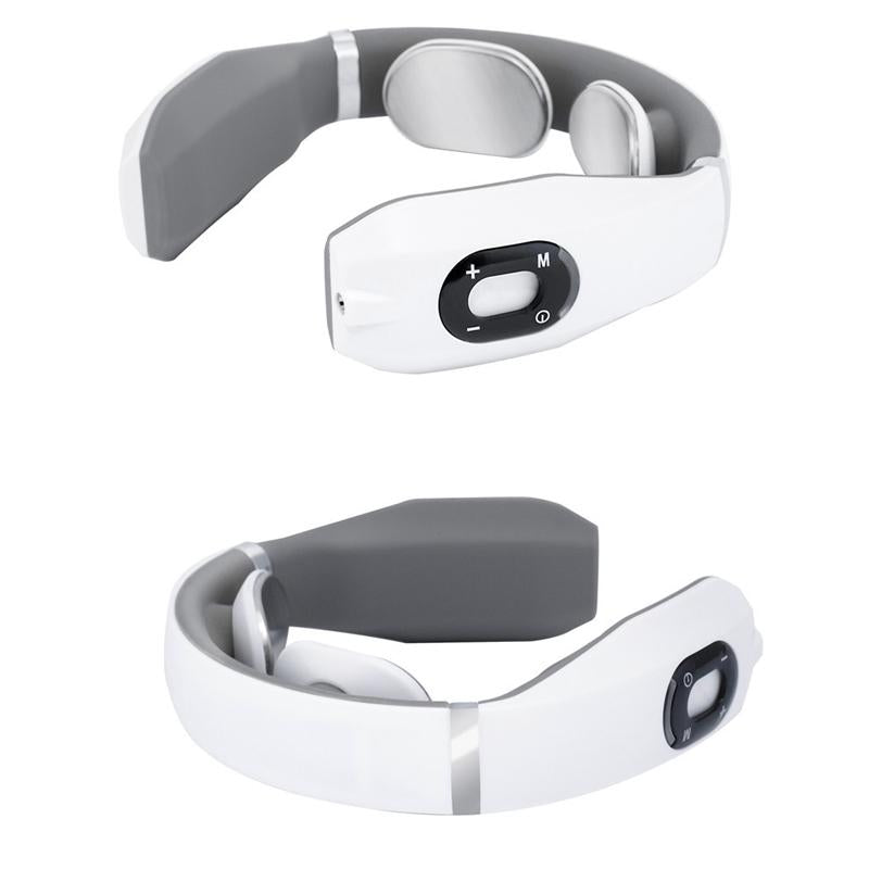 Intelligent Neck Massager Electromagnetic Vibration Black