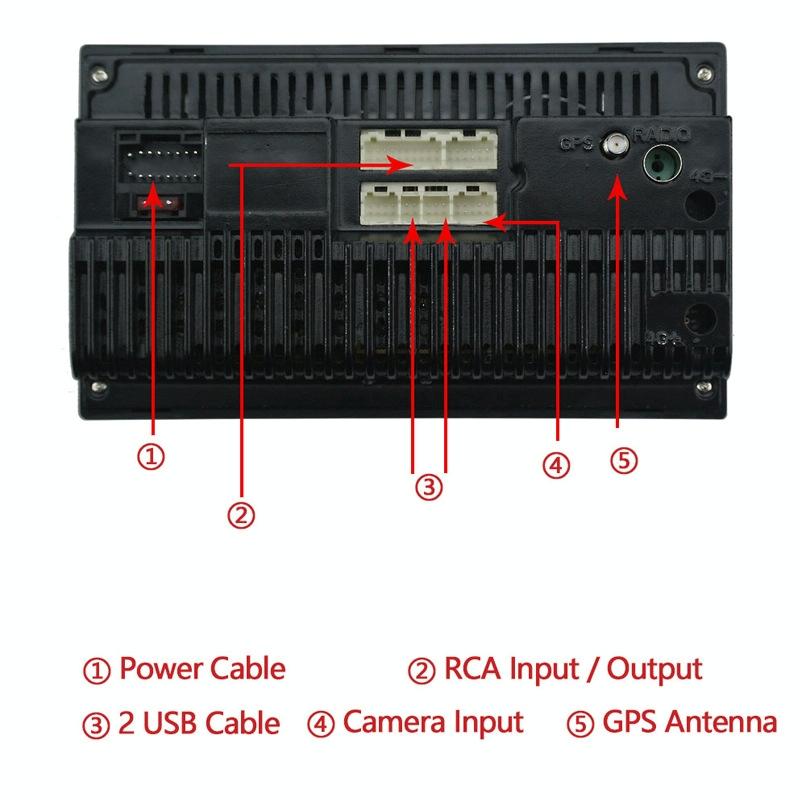 7 Inch Android Car Navigation Mp5 Player With Gps Bluetooth And Camera - Universal Fit