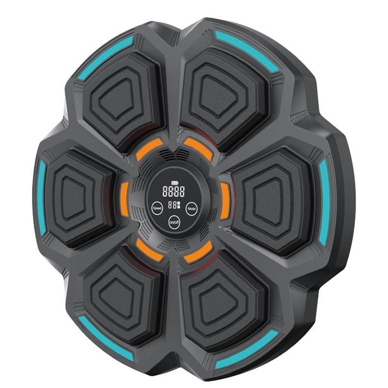 Adjustable 9-Speed Bluetooth Music Boxing Machine With Lights - Black - Light Gray