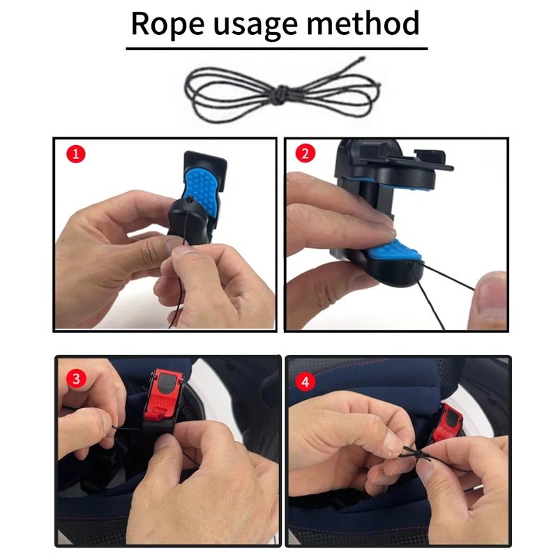 Universal Motorcycle Helmet Mount for Gopro Dji and Sjcam Cameras - Set 2