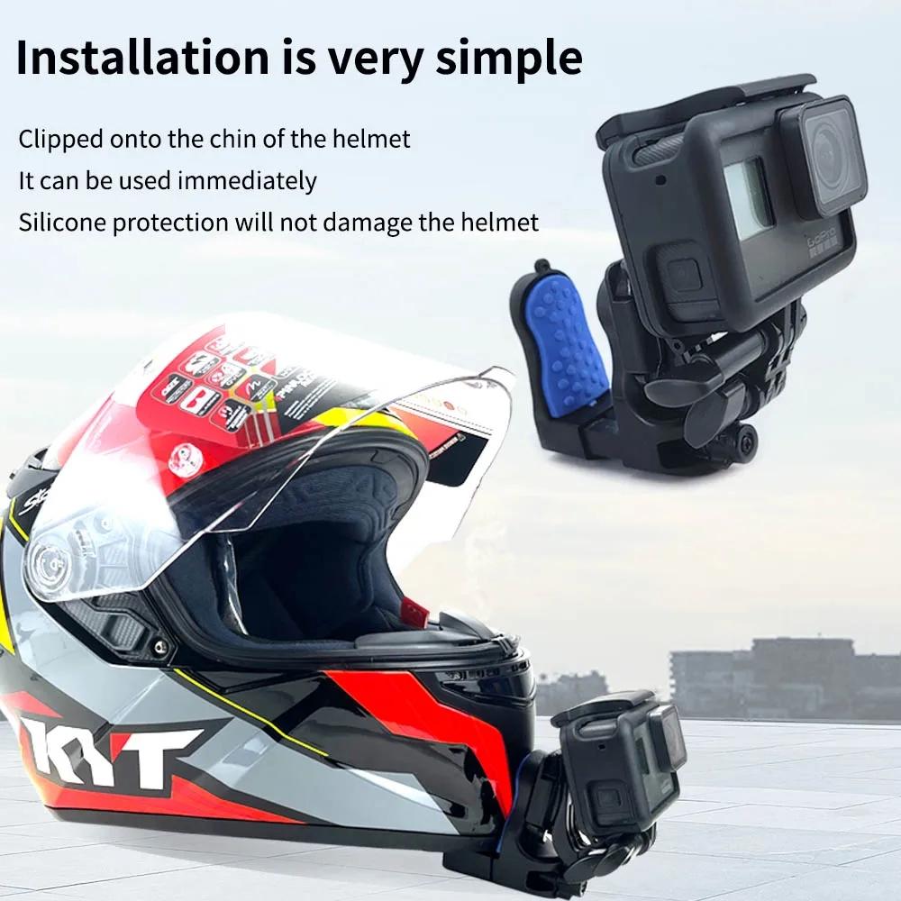 Universal Motorcycle Helmet Mount for Gopro Dji and Sjcam Cameras - Set 2
