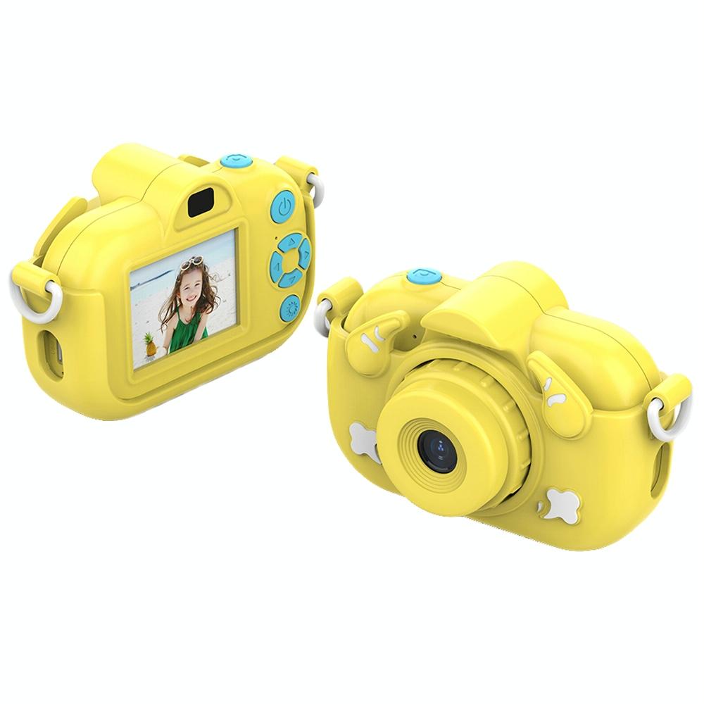 2.0-Inch 4X Zoom Hd Digital Camera For Kids - Blue - Yellow+32G