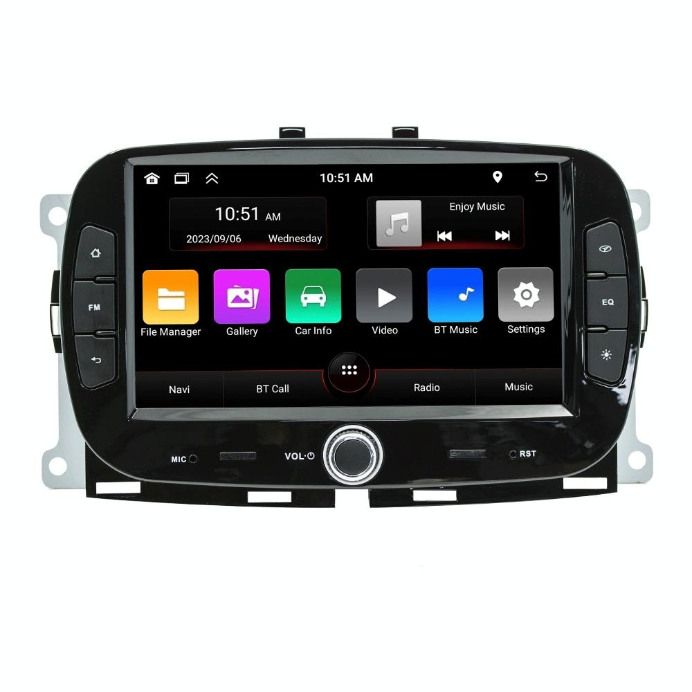 Android Car Navigation System For Fiat 500 - Bluetooth Fm Radio 1 + 32G Memory - 2 + 64G