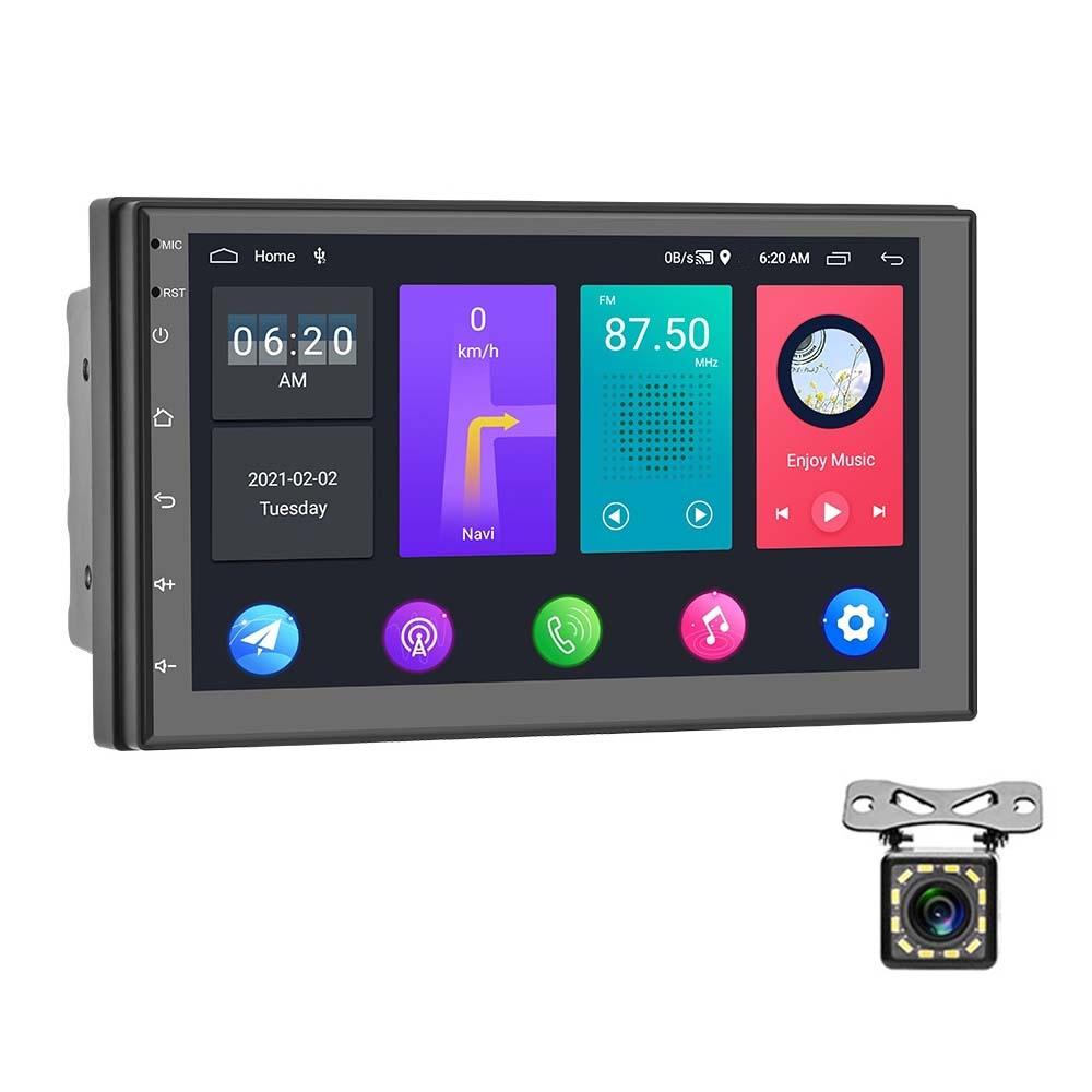 7 Inch Android Wifi Car Navigation Reversing Video Player - 2 + 32G Standard + 12Lights Camera