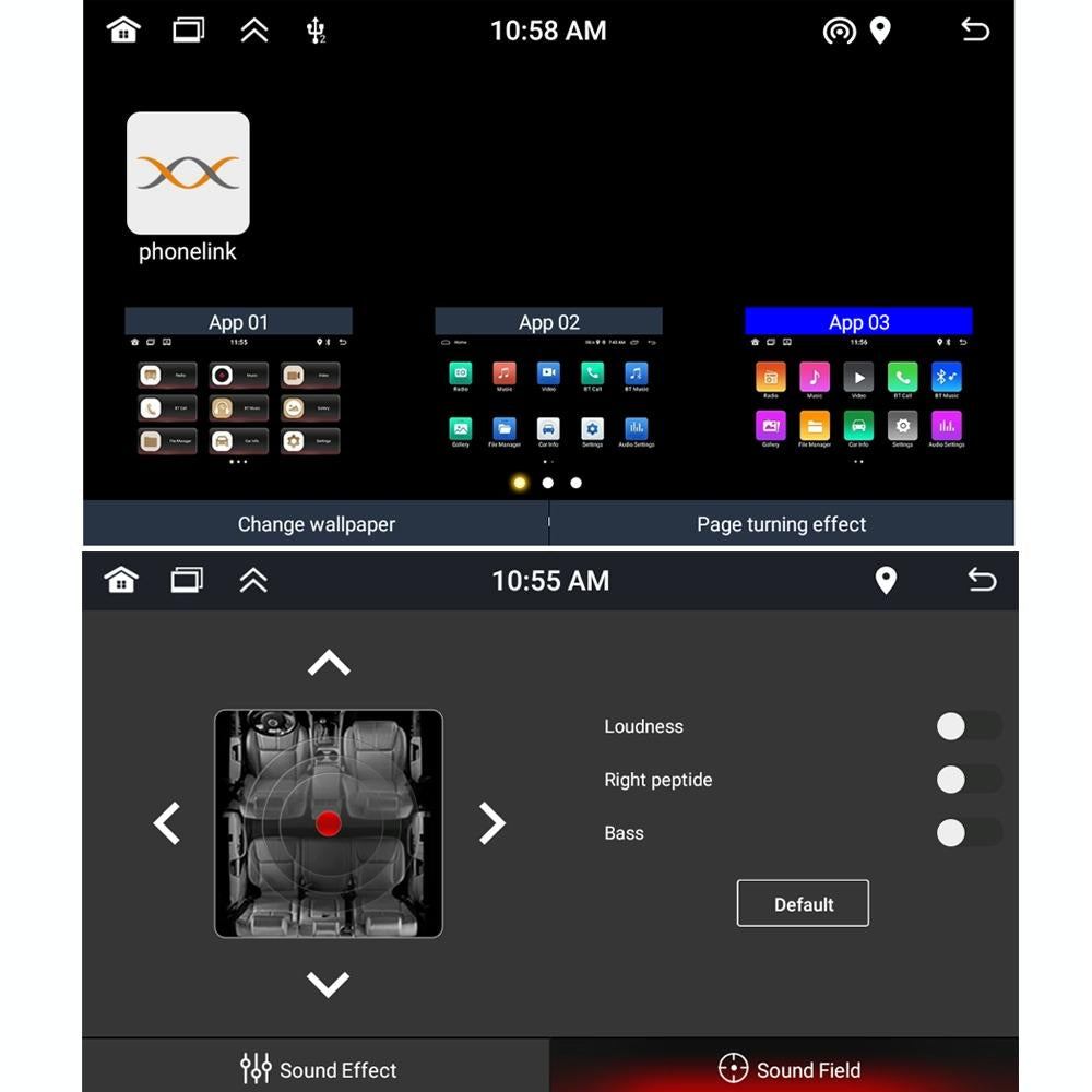 Android Car Navigation System For Renault Dacia Bluetooth Fm Radio 1 + 32G Memory - 2 + 64G