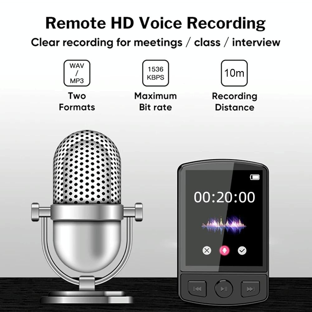 1.8 Inch Color Screen Mp3 / Mp4 Bluetooth Walkman With Back Clip - 16Gb