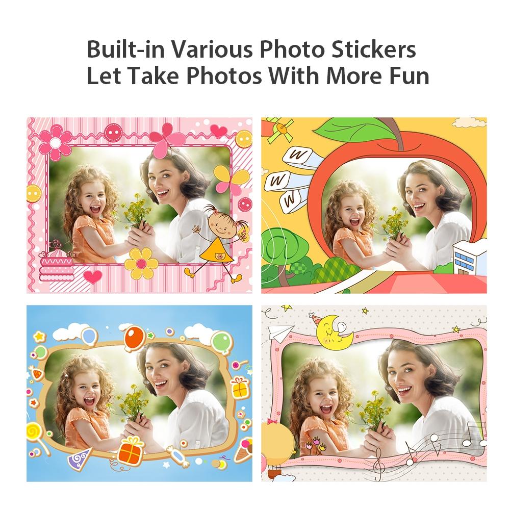 Smart Kids Thermal Camera With Printing Paper - 2.4 - Blue Focus - 503Af Pink Focus