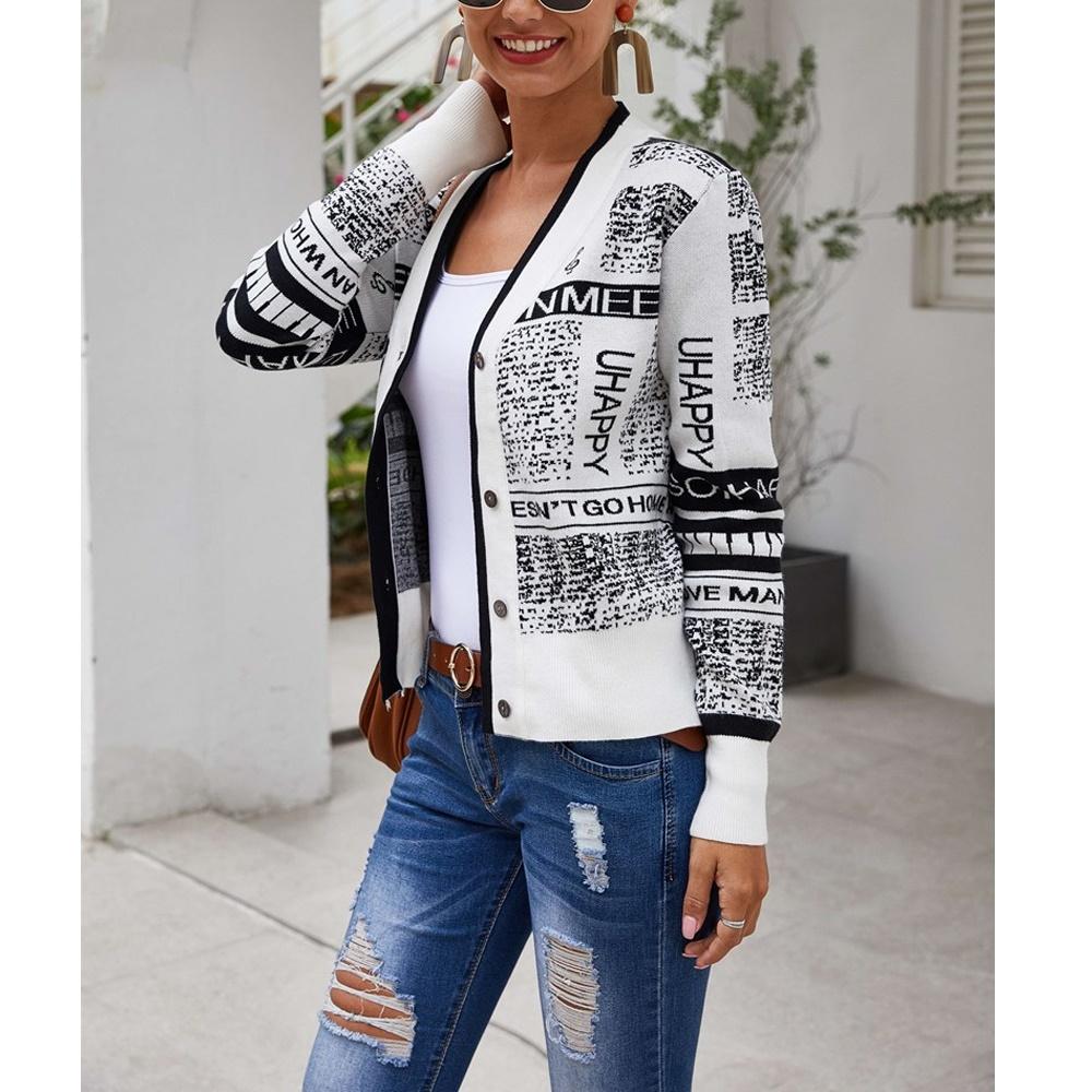 Fashion Cardigan Knit Sweater