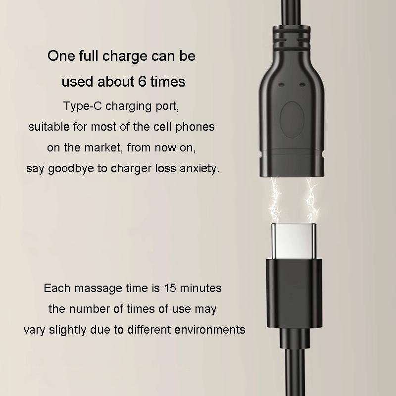 Multi-Function Lumbar Massager Hot Waist Massage Pillow Gray - Charging Model Gray