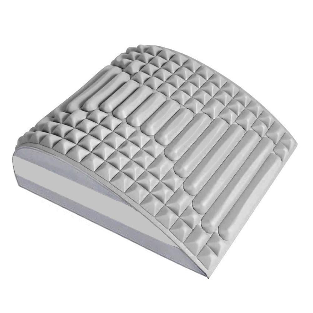 Blue Lumbar Massager For Spinal Stretching And Relaxation - Colour Matching Gray