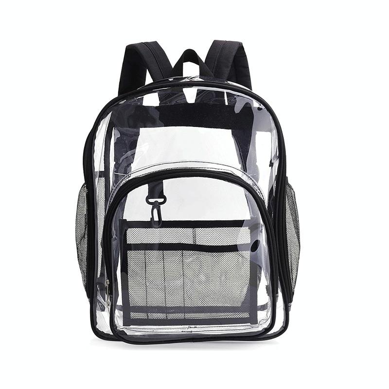 Waterproof Pvc Backpack for Students - Compact and Durable - Black