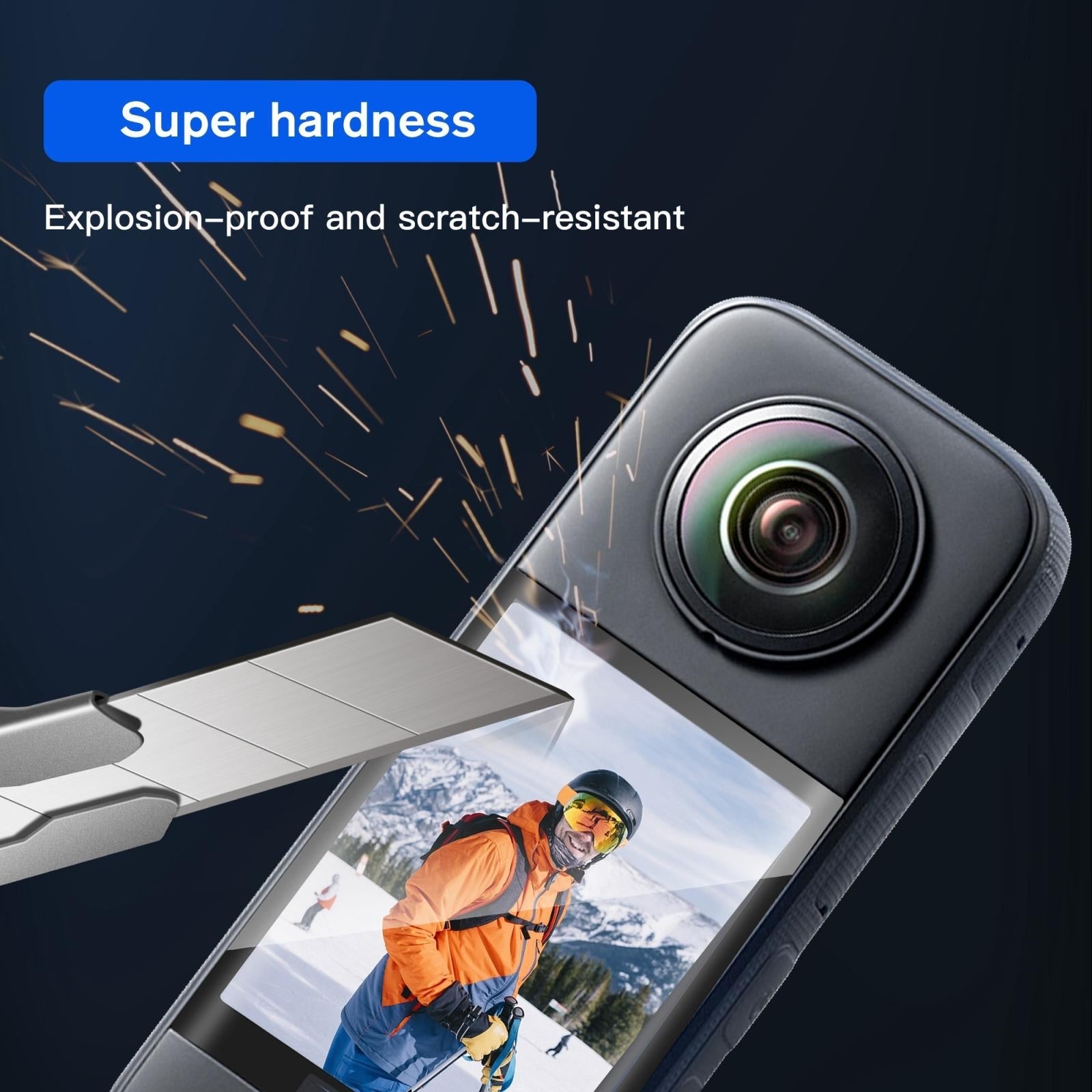 2-pack Soft Film for Insta360 X3 - Curved Hd Explosion-proof