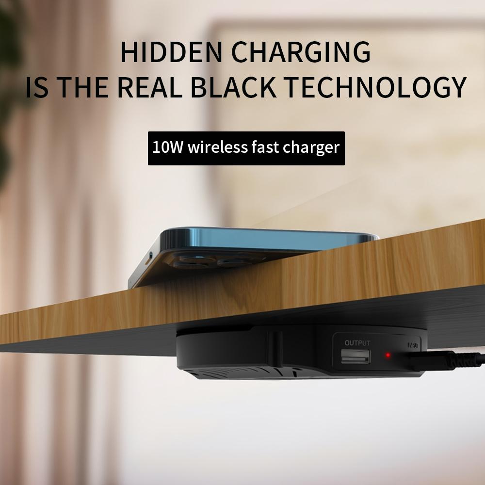 10W Magnetic Wireless Charger For Desktops 30Mm