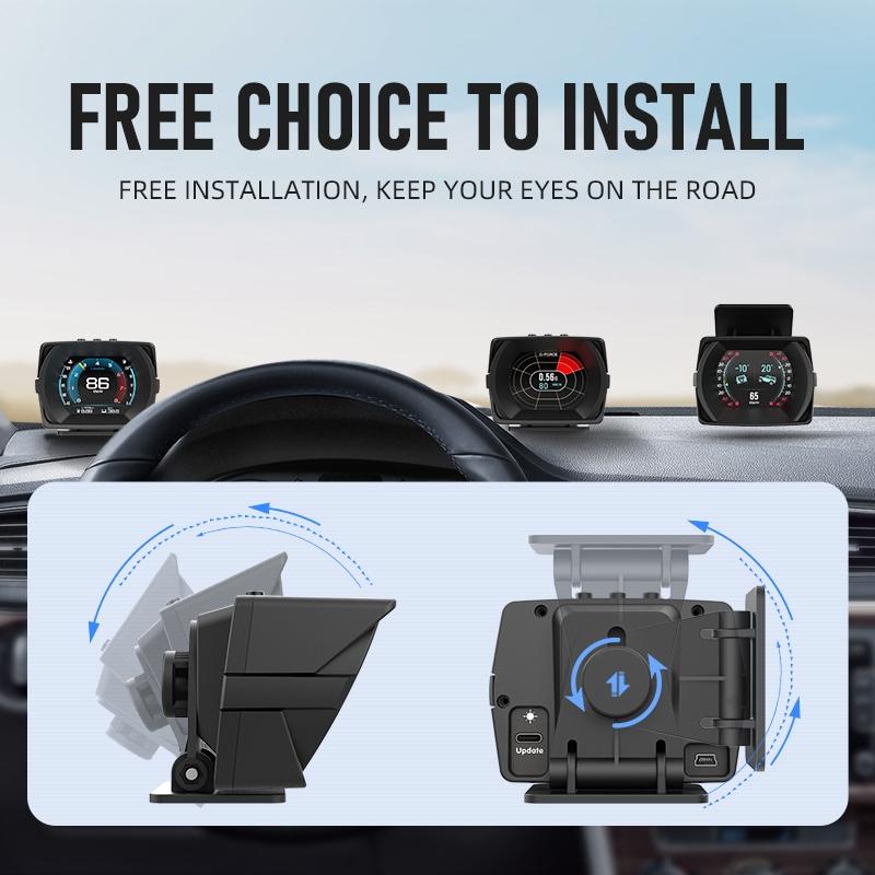 2.8 Inch Obdii + Mems + Gps Head Up Display System For Cars