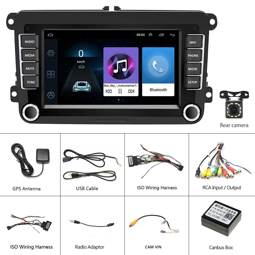 7 Inch Android Car Navigation Player For Volkswagen - 2 + 32G Wireless Carplay 12 Lights Camera