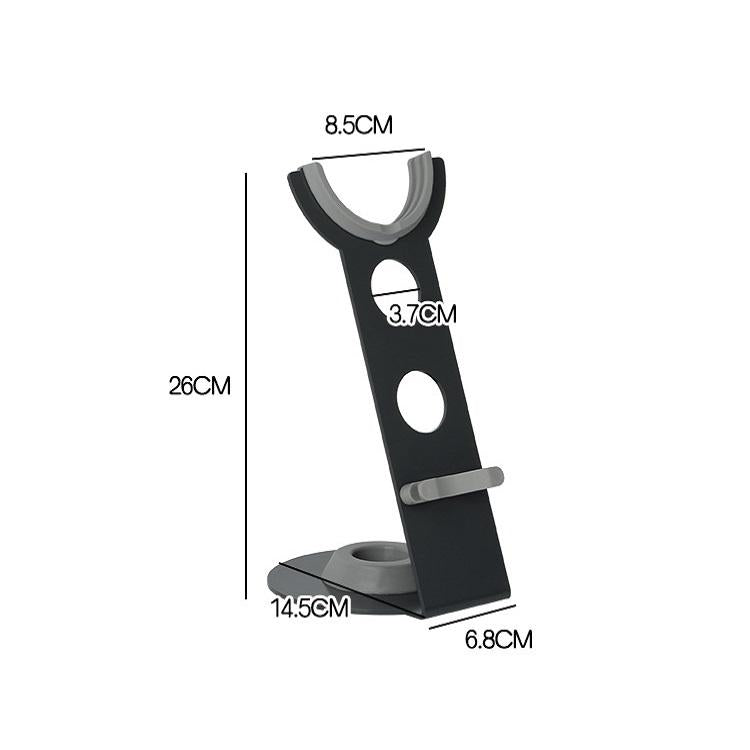 Universal Hair Dryer Stand No Drilling Silver