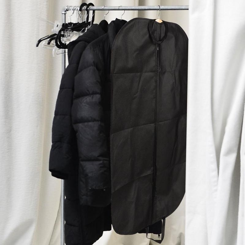 Black Non Woven Coat Suit Dust Bag 60X100Cm - White 60X120Cm