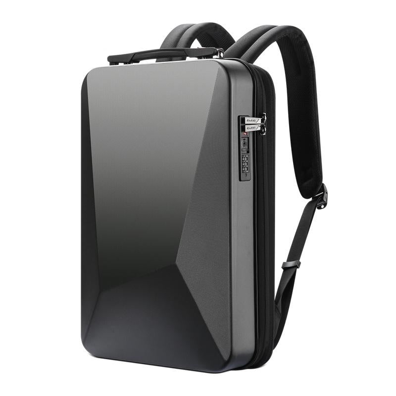 Waterproof Expandable Backpack with Usb Charging - Black Password Protected
