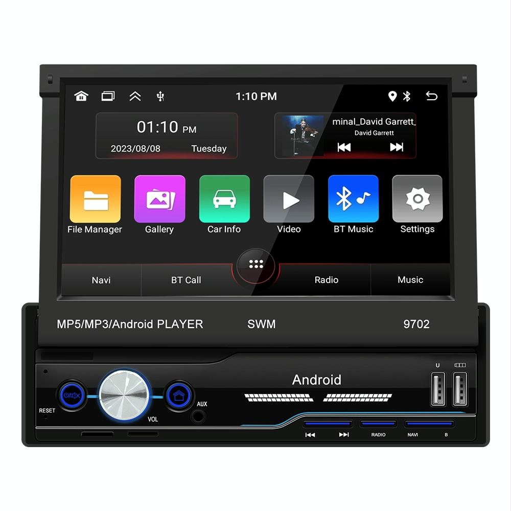 7 Inch Android Car Radio Receiver With Fm Bluetooth Gps Wifi - Swm 9702