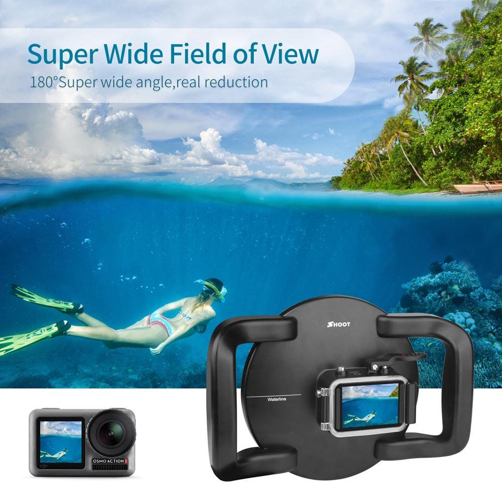 Underwater Dome Port for Dji Action Camera with Handle Trigger