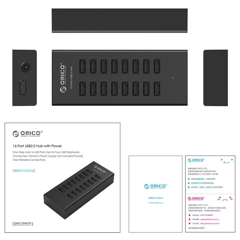 16-Port Usb2.0 Hub Expand Your Connectivity