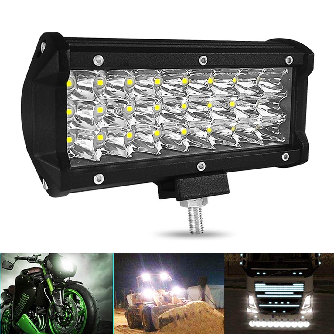 7 Inch 18W 1800Lm 3 Row Led Strip Light Working Refit Off - Road Vehicle Lamp Roof Strip Light