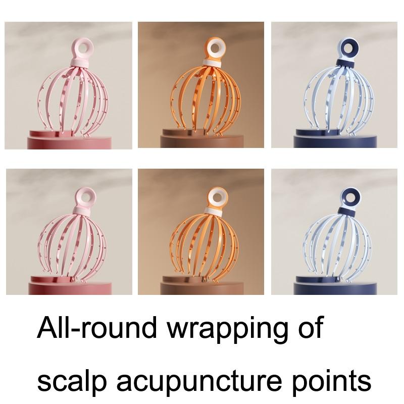 12-Claw Scalp Massager For Relaxation Yellow