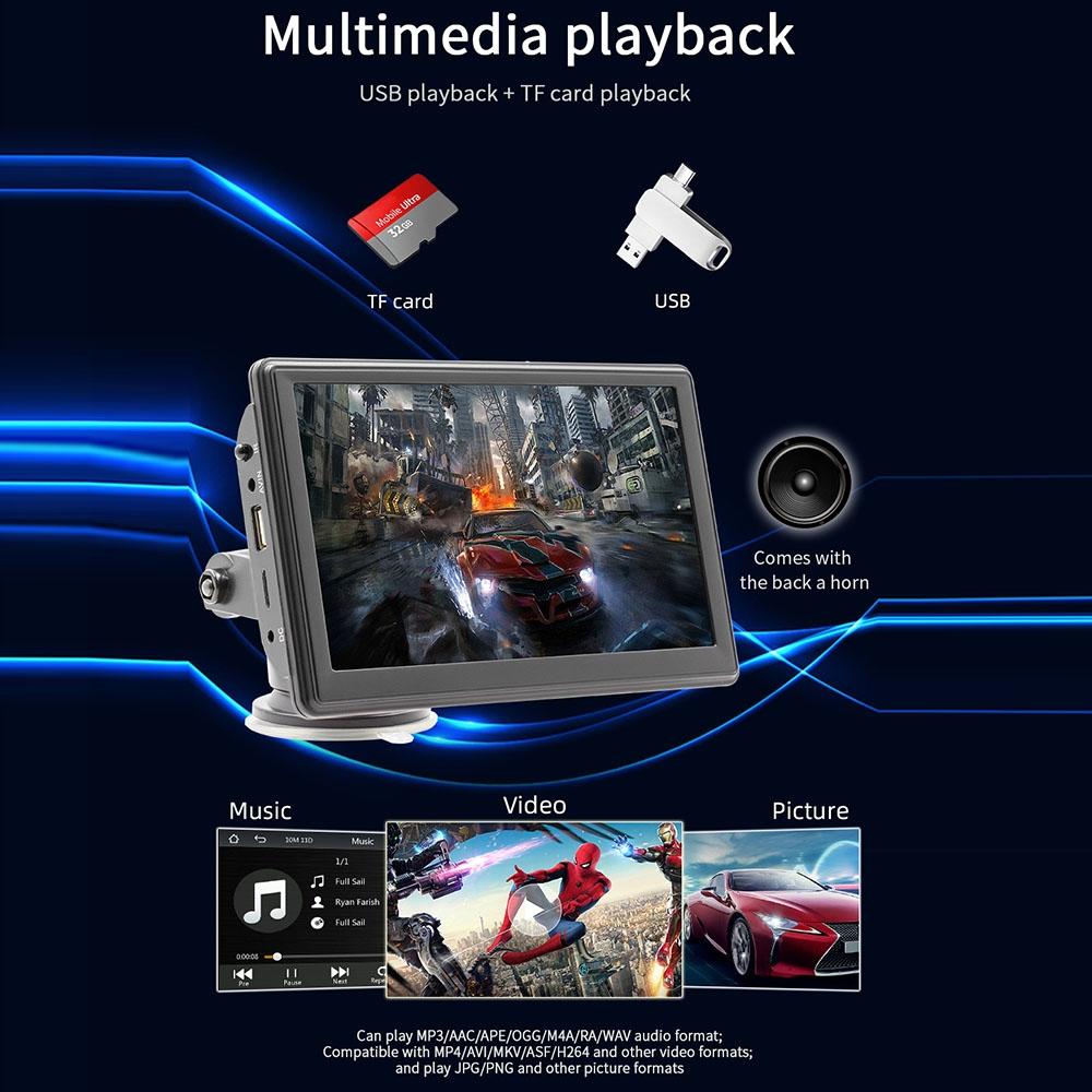 7 Inch Carplay Radio 1080P Touch Screen Mp5 Player