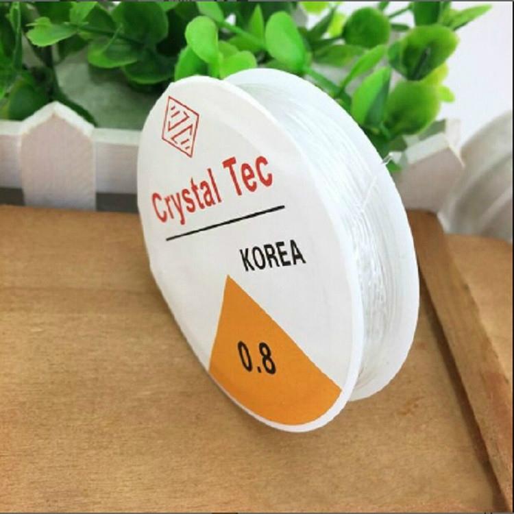 5 Transparent Fishing Line Elastic Wire Rope For Diy Jewelry 0.8Mm