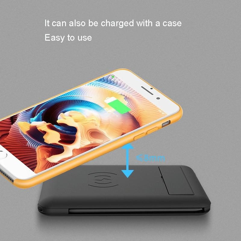 15W Wireless Charger With Data Cable Organizer And Folding Stand