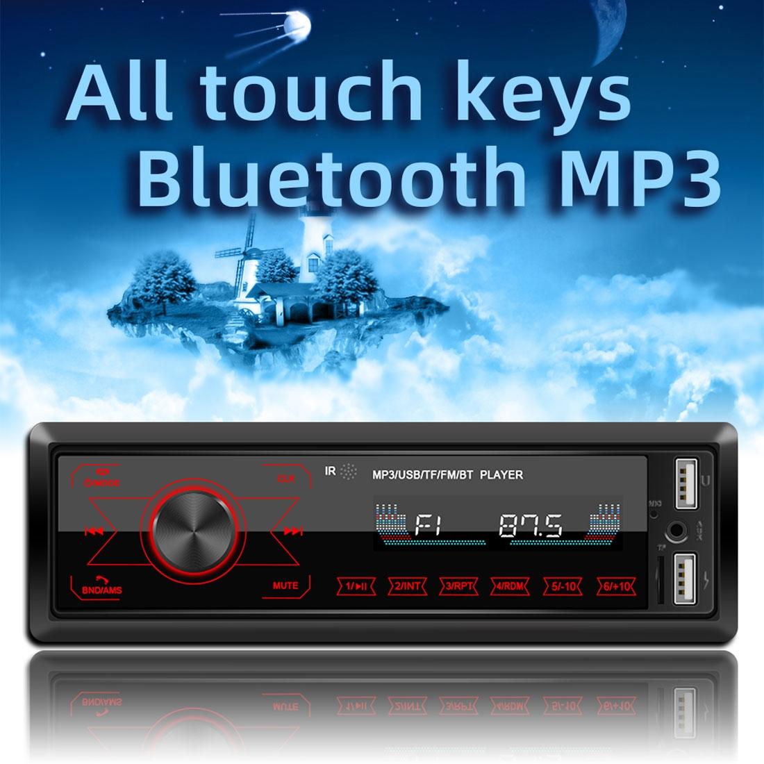 12V Car Radio Receiver Mp3 Player - Bluetooth Fm Usb Sd Card - Hands-Free Calling